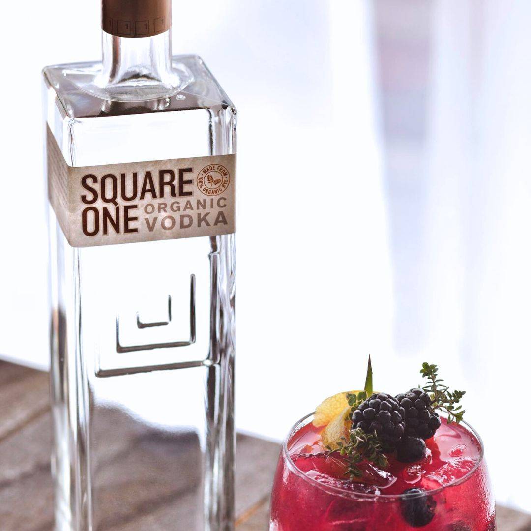 Bottle of Square One Organic Vodka - click to shop products