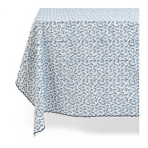 Sharland England | Little Flower Tablecloth (Blue, Rectangle)