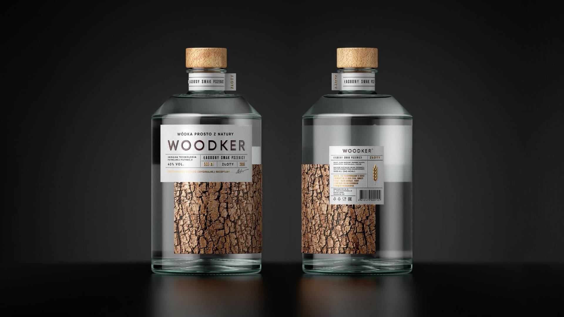 Featured image for A Minimalist Design and Complicated Printing for Woodker Vodka