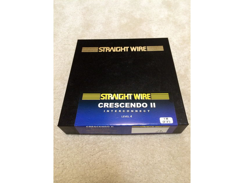 Straightwire Straight Wire Crescendo II 1m balanced pair XLR- with Retail Box!