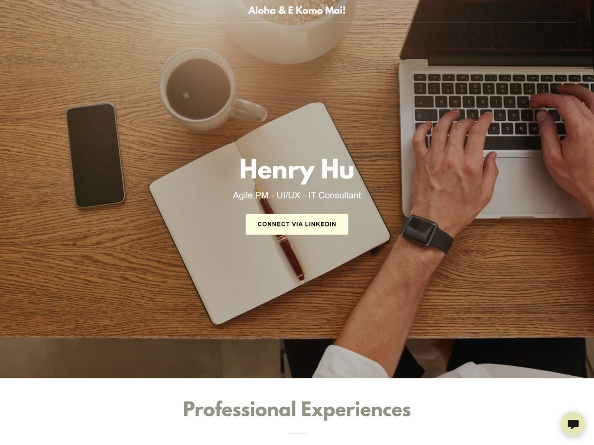 Screenshot of Pub Light, from the designer & developer portfolios collection.