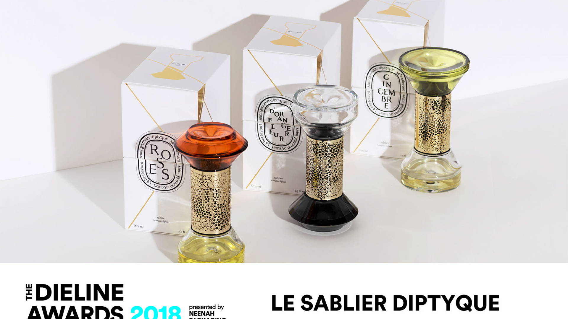 The Dieline Awards 2018 Outstanding Achievements: LE SABLIER DIPTYQUE |  Dieline - Design, Branding & Packaging Inspiration