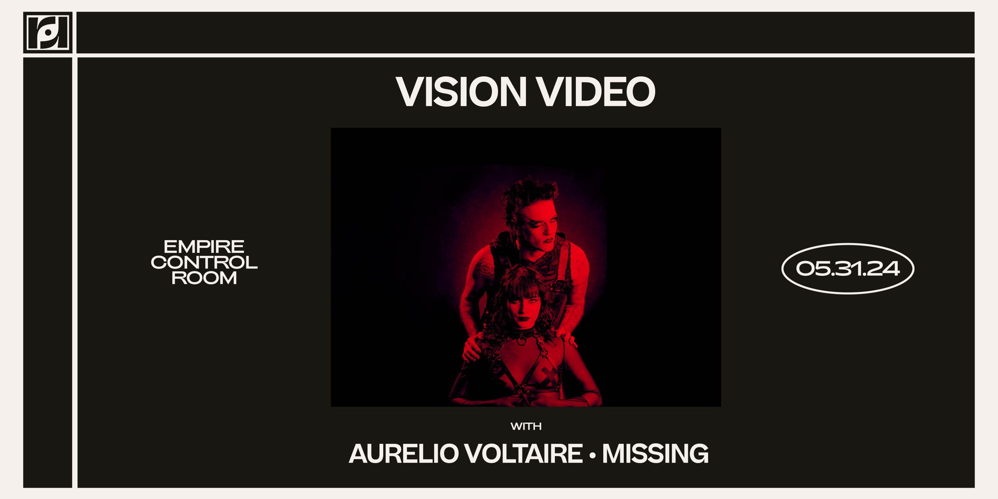 Resound Presents: Vision Video w/ Aurelio Voltaire and Missing at Empire Control Room promotional image