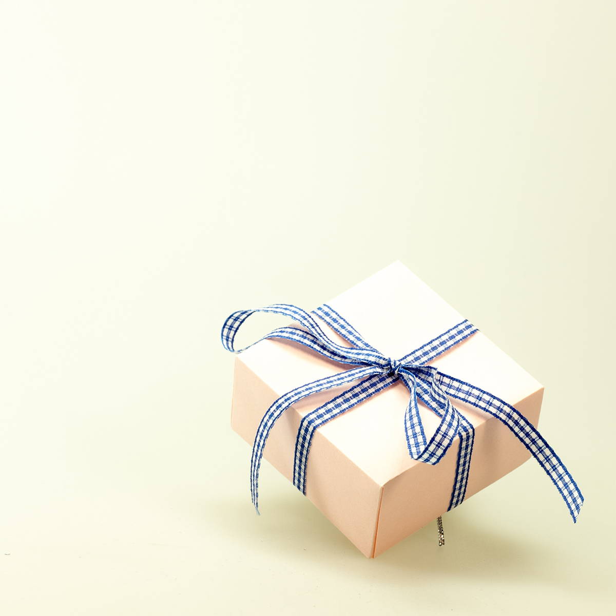 box of gift with ribbon