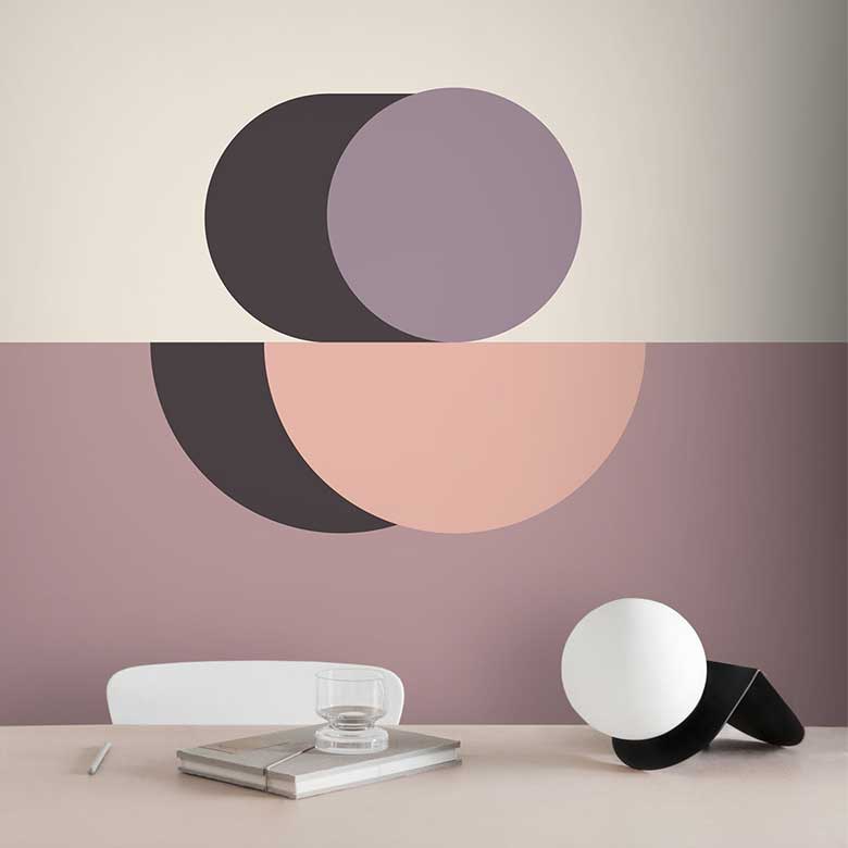 Pink & Cream Simple Circle Wallpaper hero image