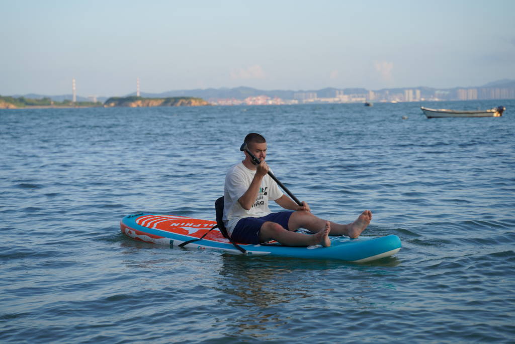 Blow up paddleboarding in Canada
