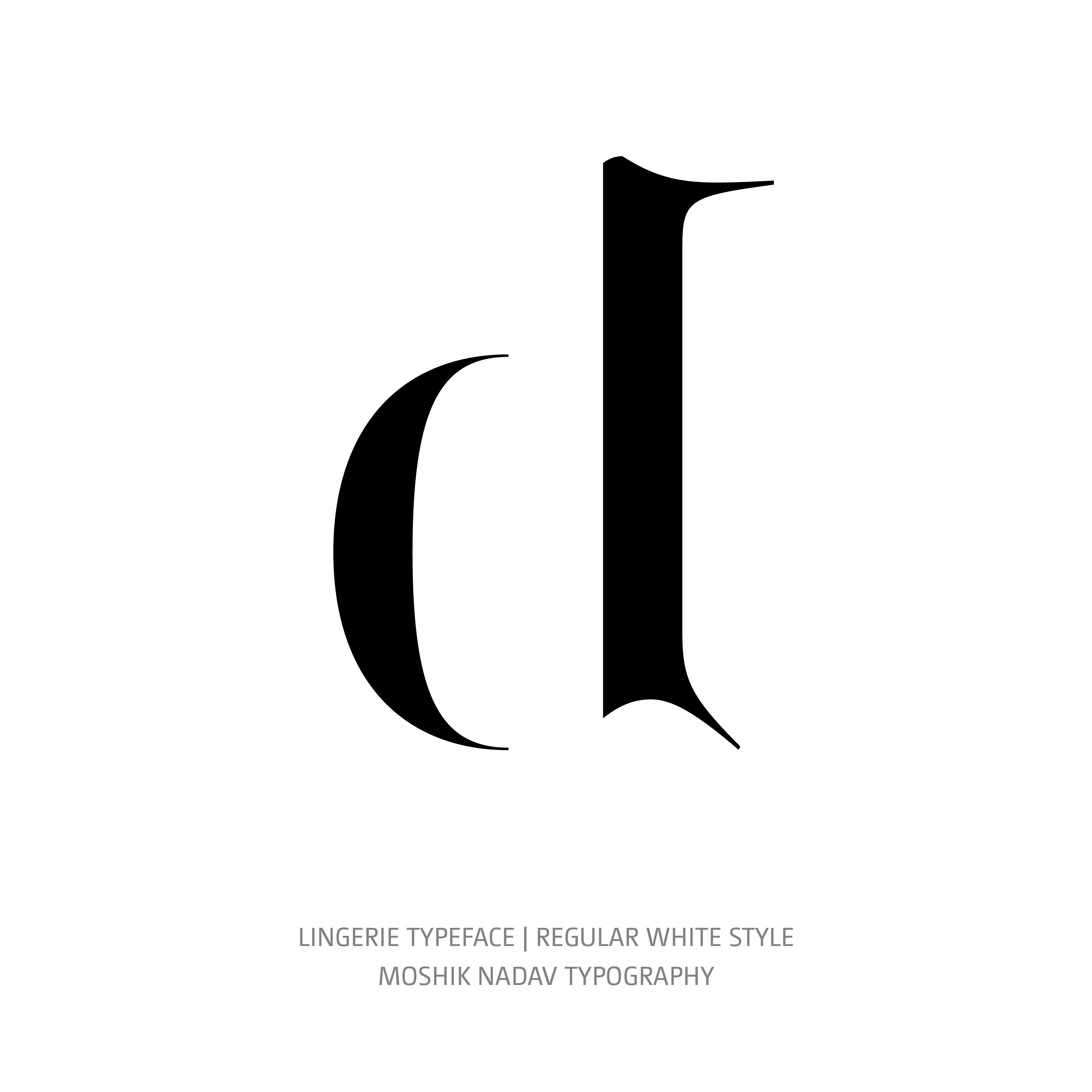 Lingerie Typeface Regular White d