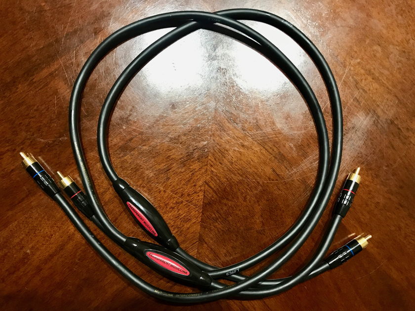 Transparent Audio MusicLink RCA interconnects (1m long)