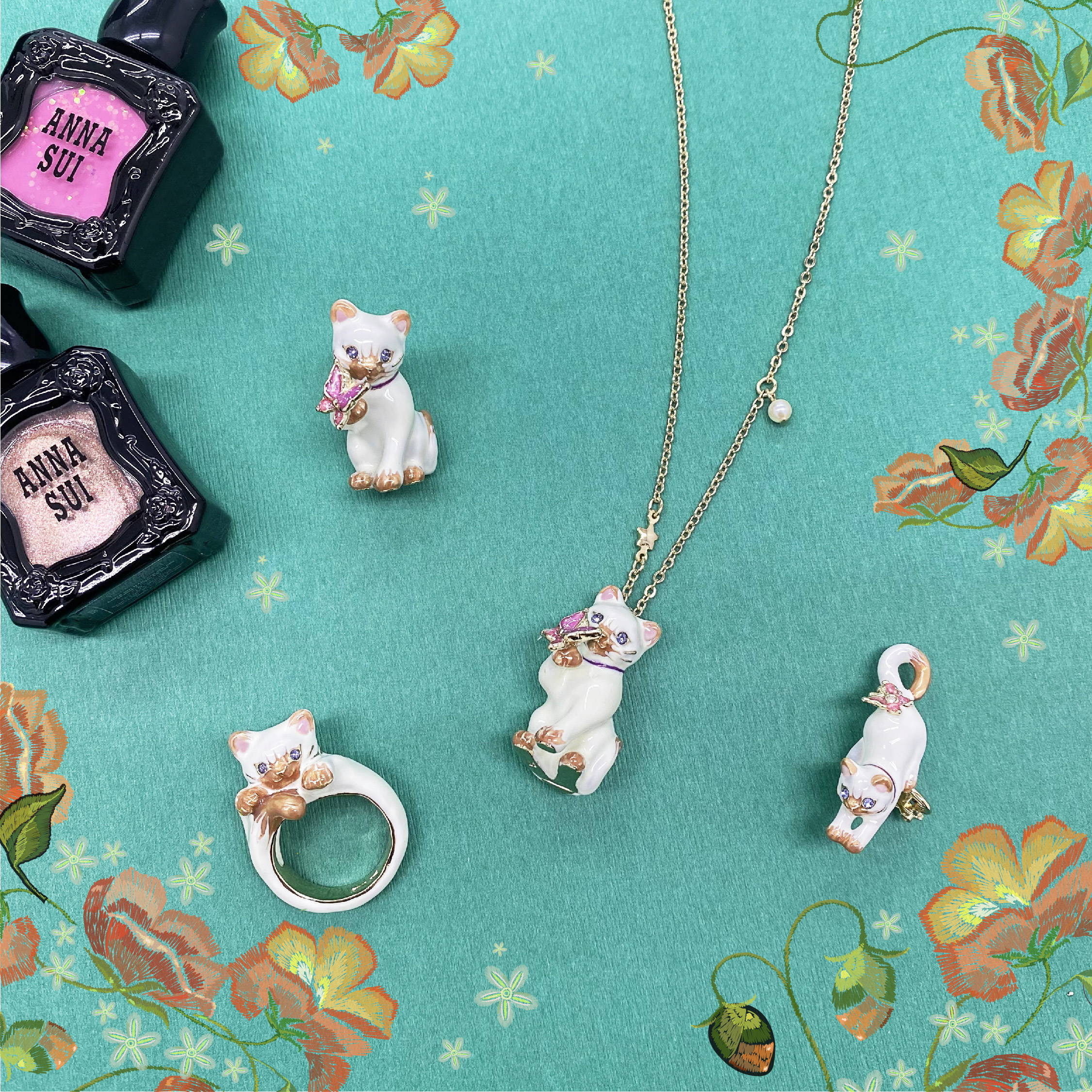 猫モチーフアクセサリー ドネーション アナ スイ ジャパン 公式ウェブストア