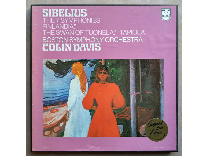 Philips | COLIN DAVIS / SIBELIUS  - The 7 Symphonies | 5-LP box set - NM