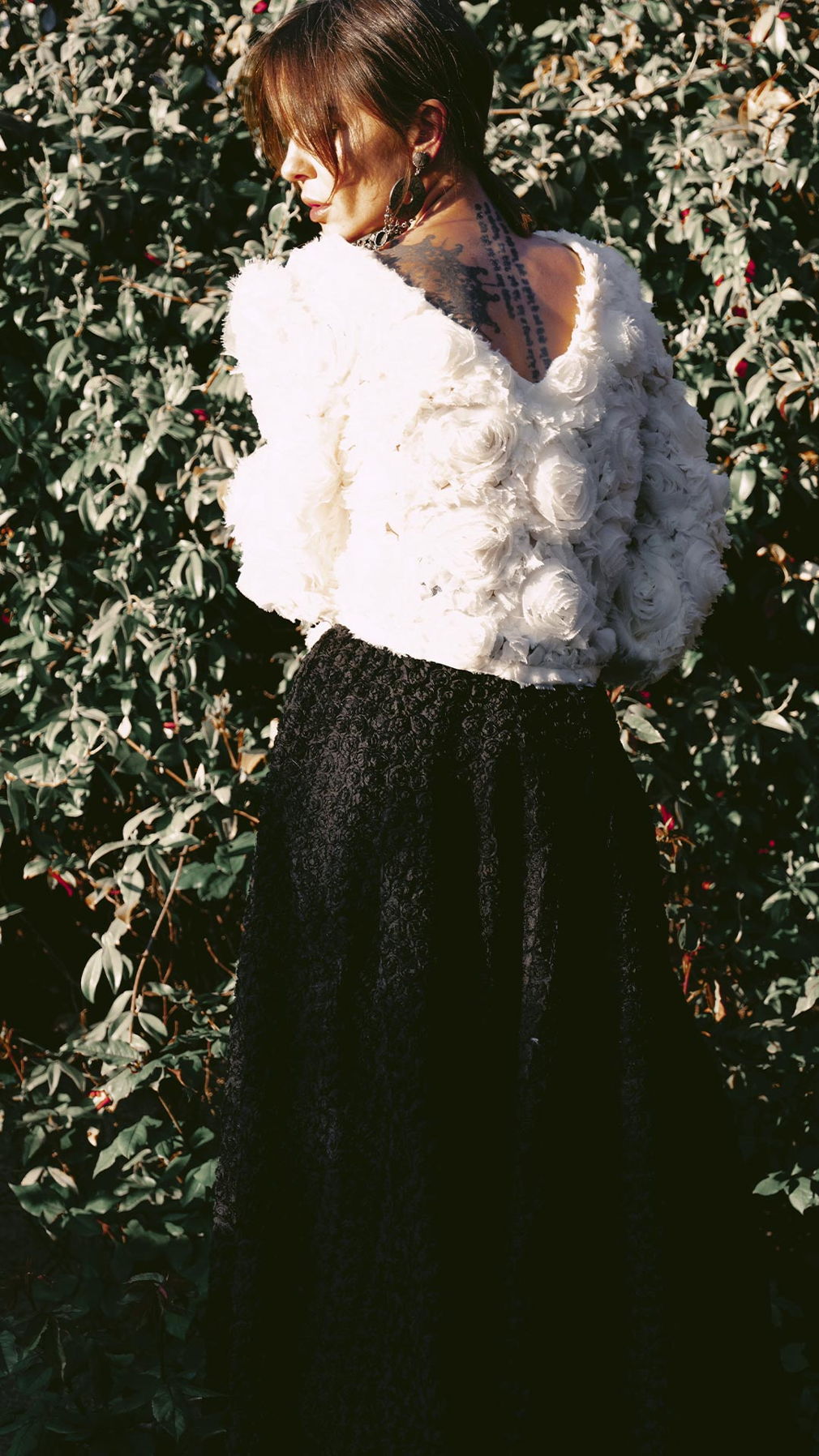 Wild White Rose Top