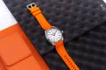 Aqua Terra in 41mm With Orange Rubber Strap