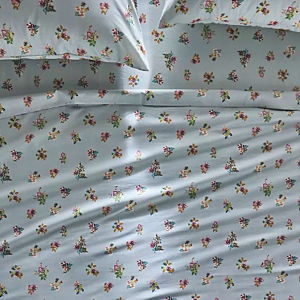 Anthropologie | The Hattie Organic Cotton Percale Sheet Set, California King, Color Olive