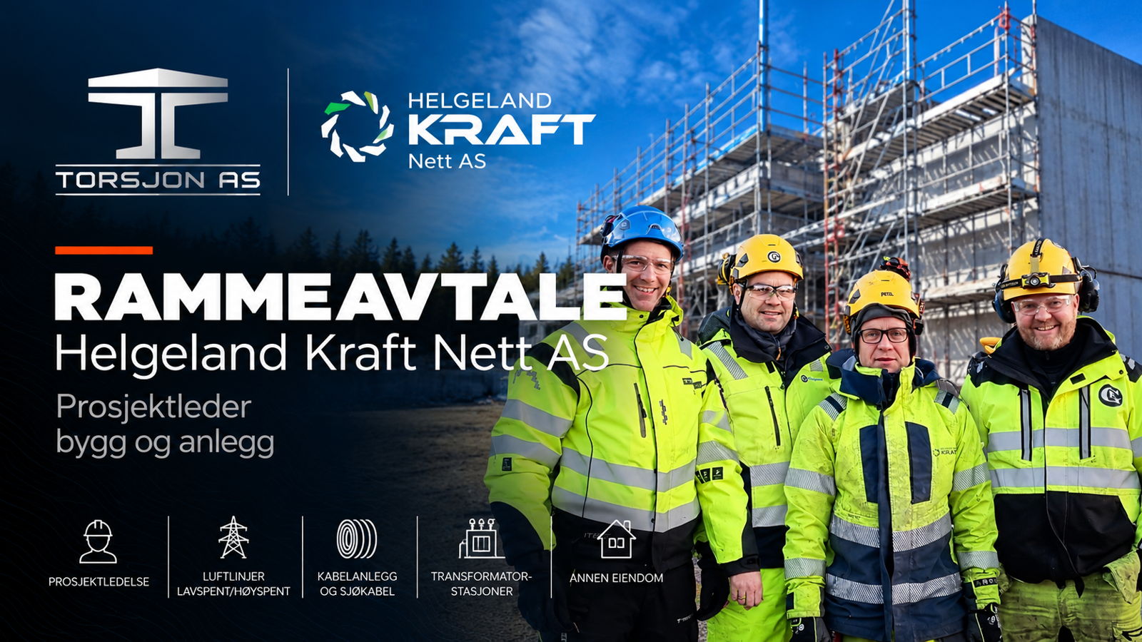 Rammeavtale prosjektleder Helgeland Kraft Nett AS — Torsjon-prosjekt