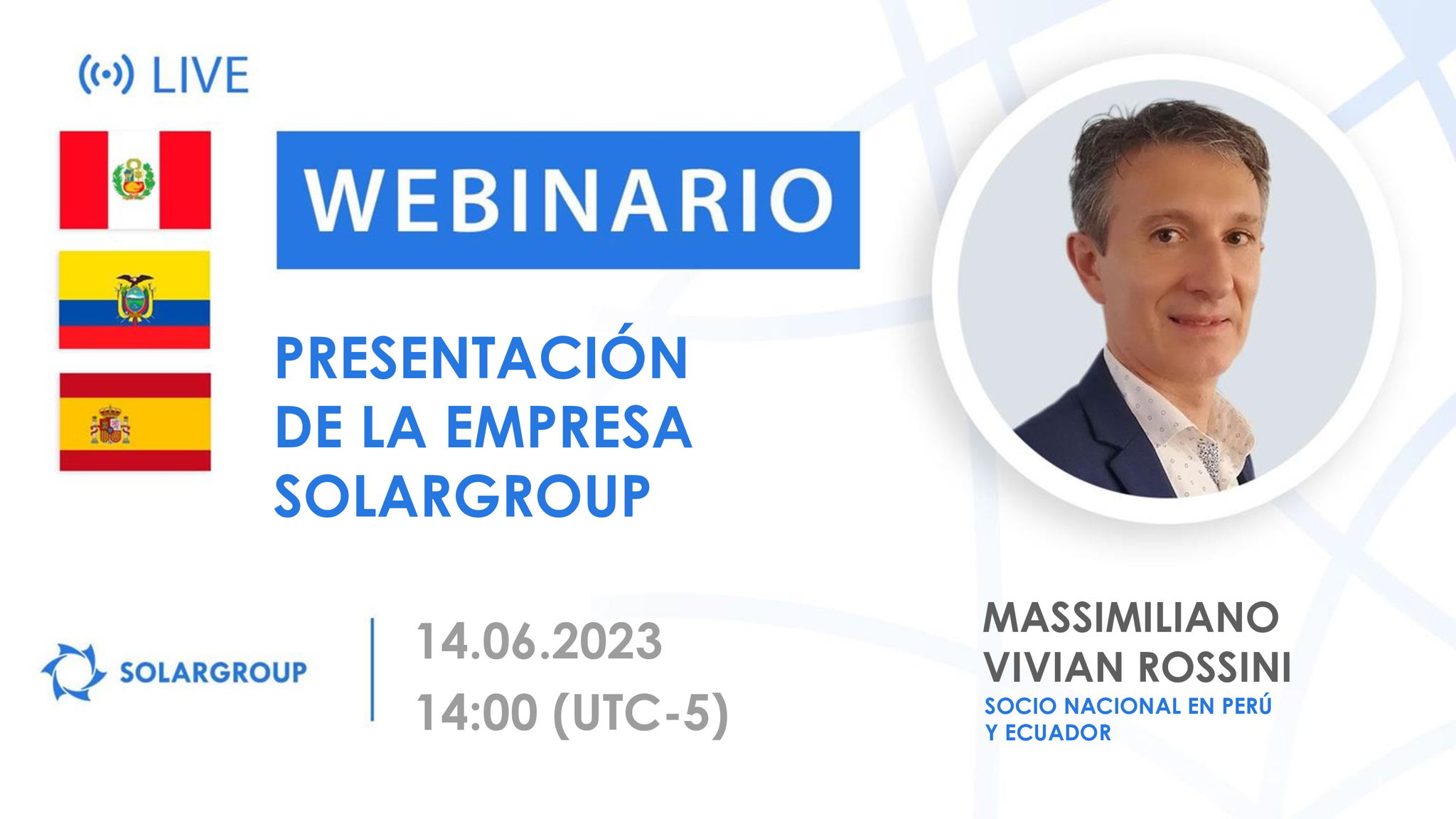 Peru. Presentación de la empresa financiera internacional SOLARGROUP