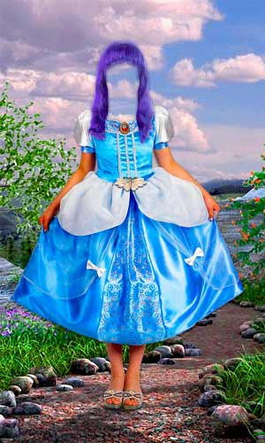 Скачать PSD Фотошоп исходник для монтажа - Мальвина