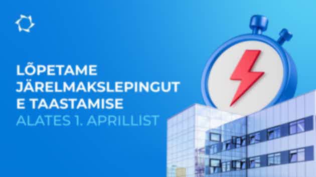 Alates 1. aprillist sulgeme projektis «Dujunovi mootorid» osamaksete graafikute taastamise