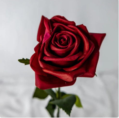 Red Natural Real Touch Rose - Realistic Artificial Flowers - Image 2