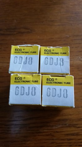 NOS Philips ECG 6DJ8 ECC88 Tubes Matched Quad