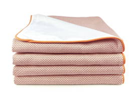 LEVIA Cotton Cover - Peach / White