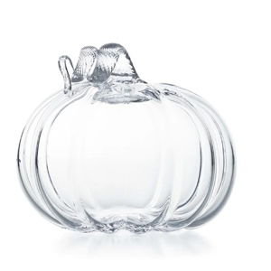 Simon PearceLarge Glass Pumpkin with Twisted Stem