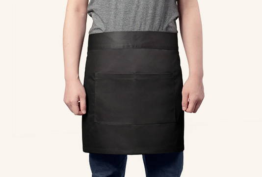 BARISTA HALF APRON WITH 2 FRONT POCKETS