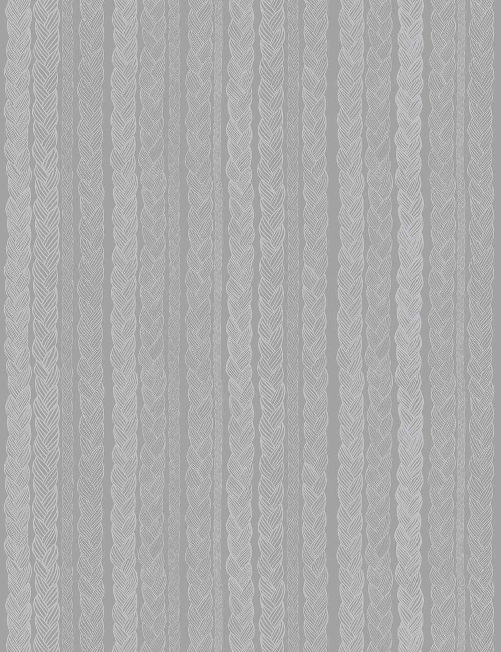 Grey Modern Scandinavian Stripe Wallpaper hero image