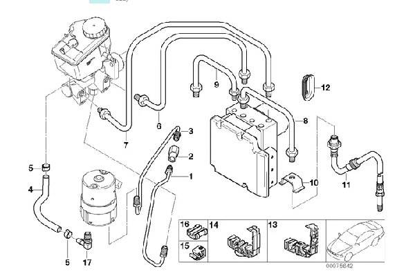 E46 M3 Front Brake Lines 34322229723