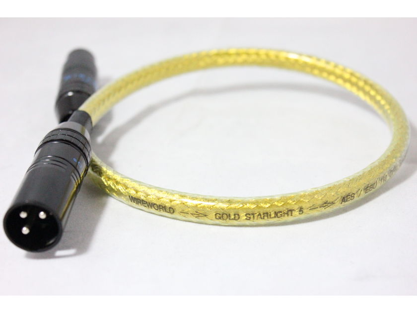 Wireworld Gold Starlight 5 1.0m XLR digital audio cable