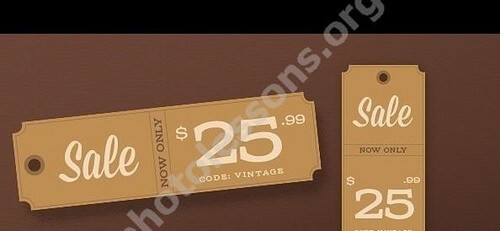 Ценники в Фотошоп для редактирования в PSD