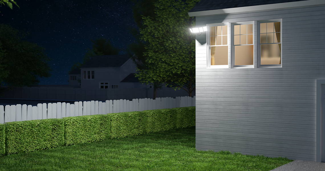 5 Heads 100W LED Outdoor Lights Backyard