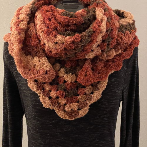 Crocheted shawl Grandma