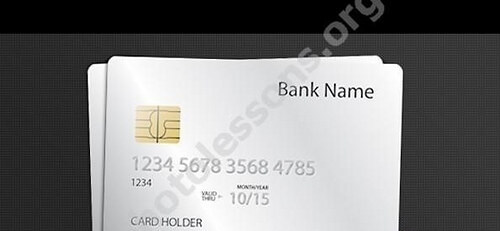Пластиковая карта для Фотошоп - PSD исходник