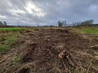  Teren po wycince drzew i krzewów w km 14+300