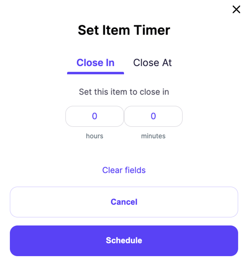 item timer