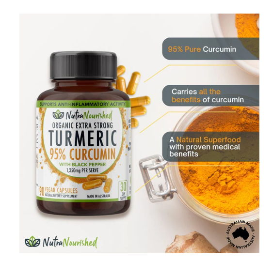 Curcumin Tablets - 95% Pure Organic Vegan - Image 4