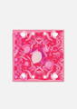 Foulard bandana carré soie et coton rose virginie riou