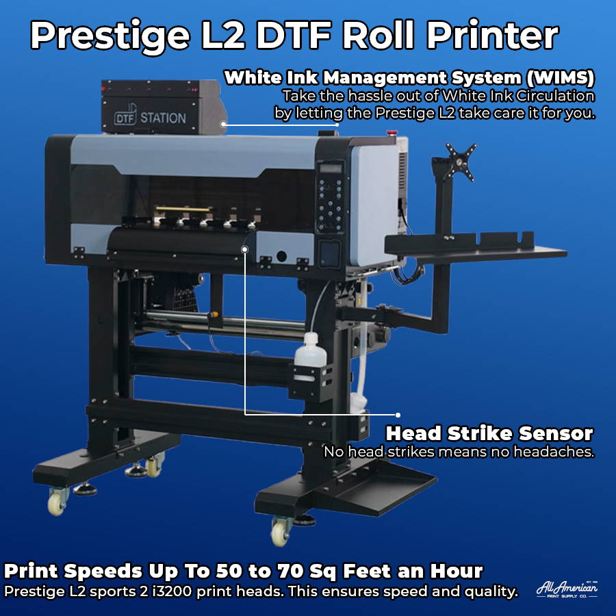 DTF Prestige L2 zoomed in with features