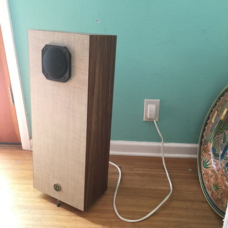 Omega Speakers Super 3 XRS Tweed and Zebra wood