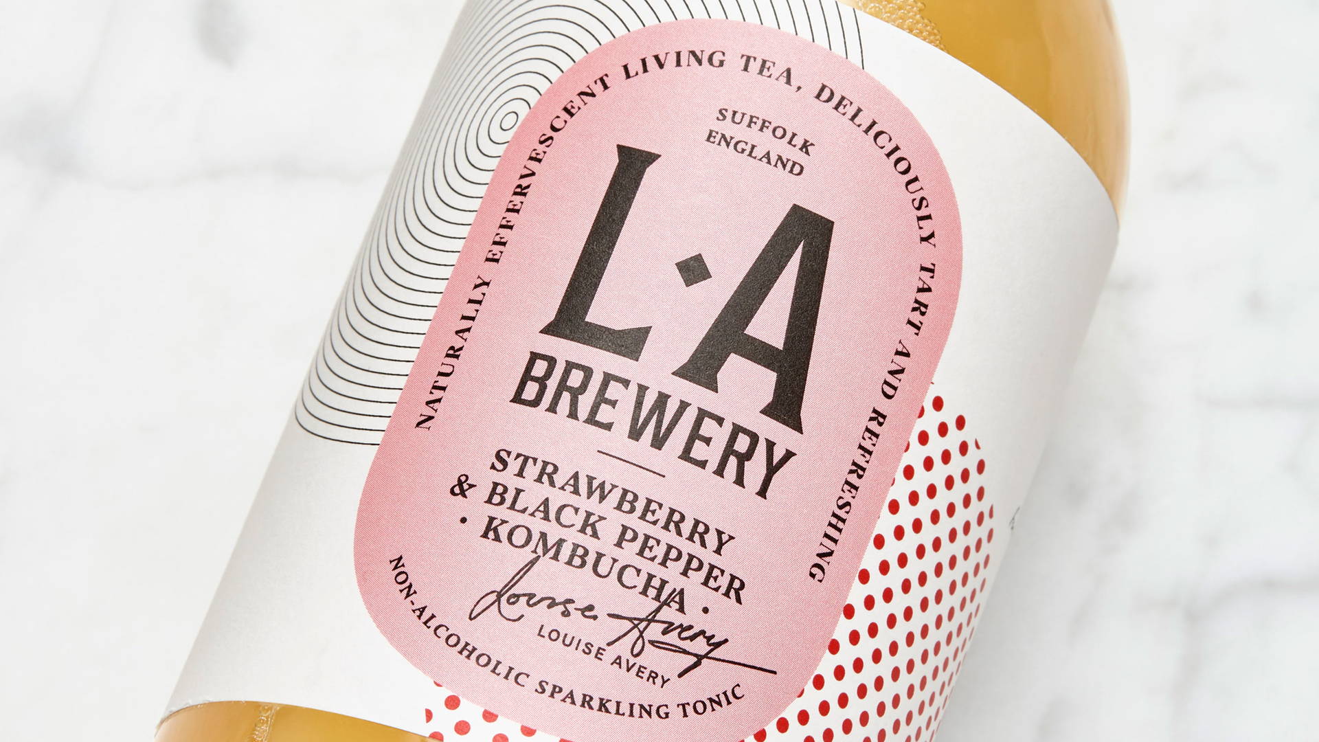 Featured image for Pack Of The Month: Kombucha Grows Up With An Assist From Here Design