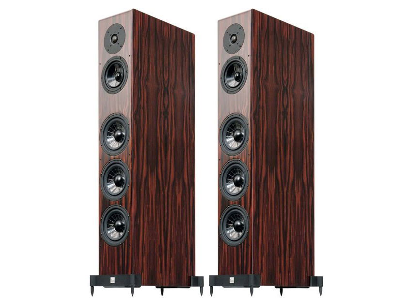 Vienna Acoustics Beethoven Concert Grand   Rosewood finish external speaker wood boxes.