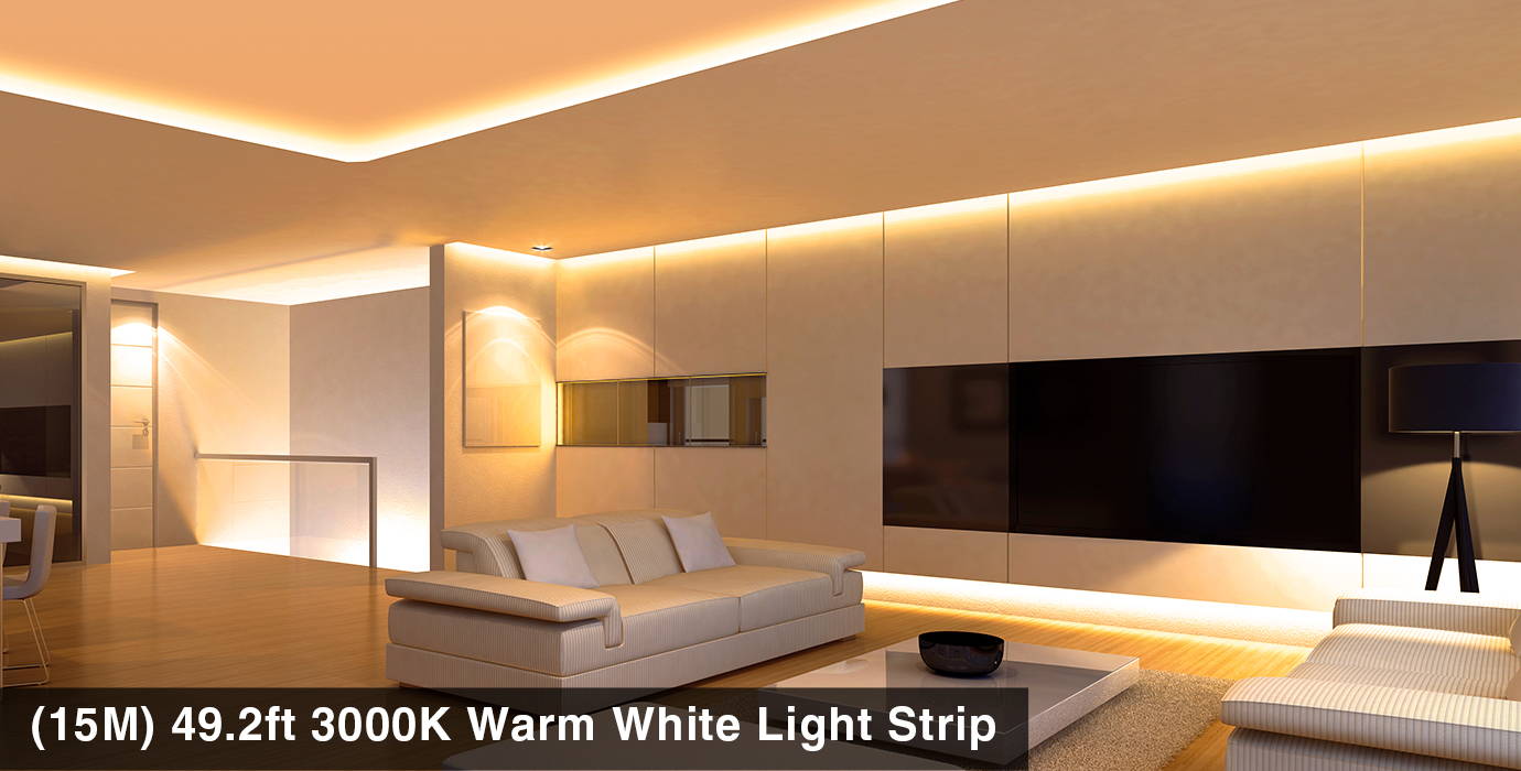 Warm White led light strips for room