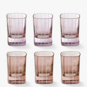 Set of FF Shot Glasses - Pink and brick red shot glasses | Fendi