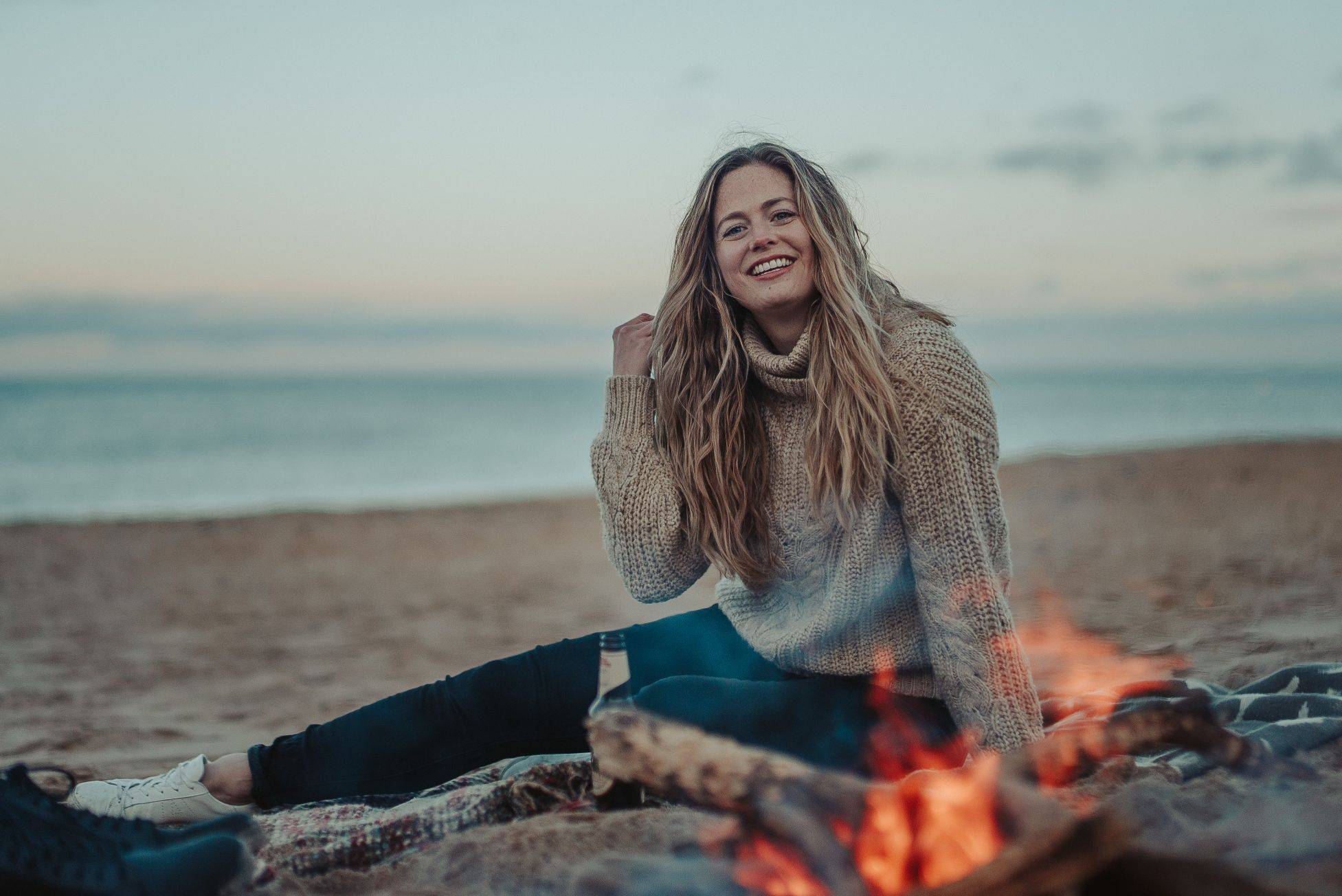 Image of Abi on beach