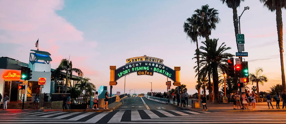 The Santa Monica Yacht Harbor