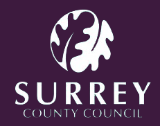 Surrey Borough Council logo in white