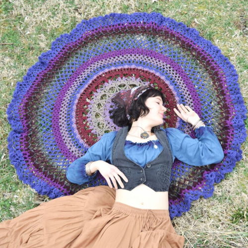 Manta Lotus Mandala - Fibra Moral