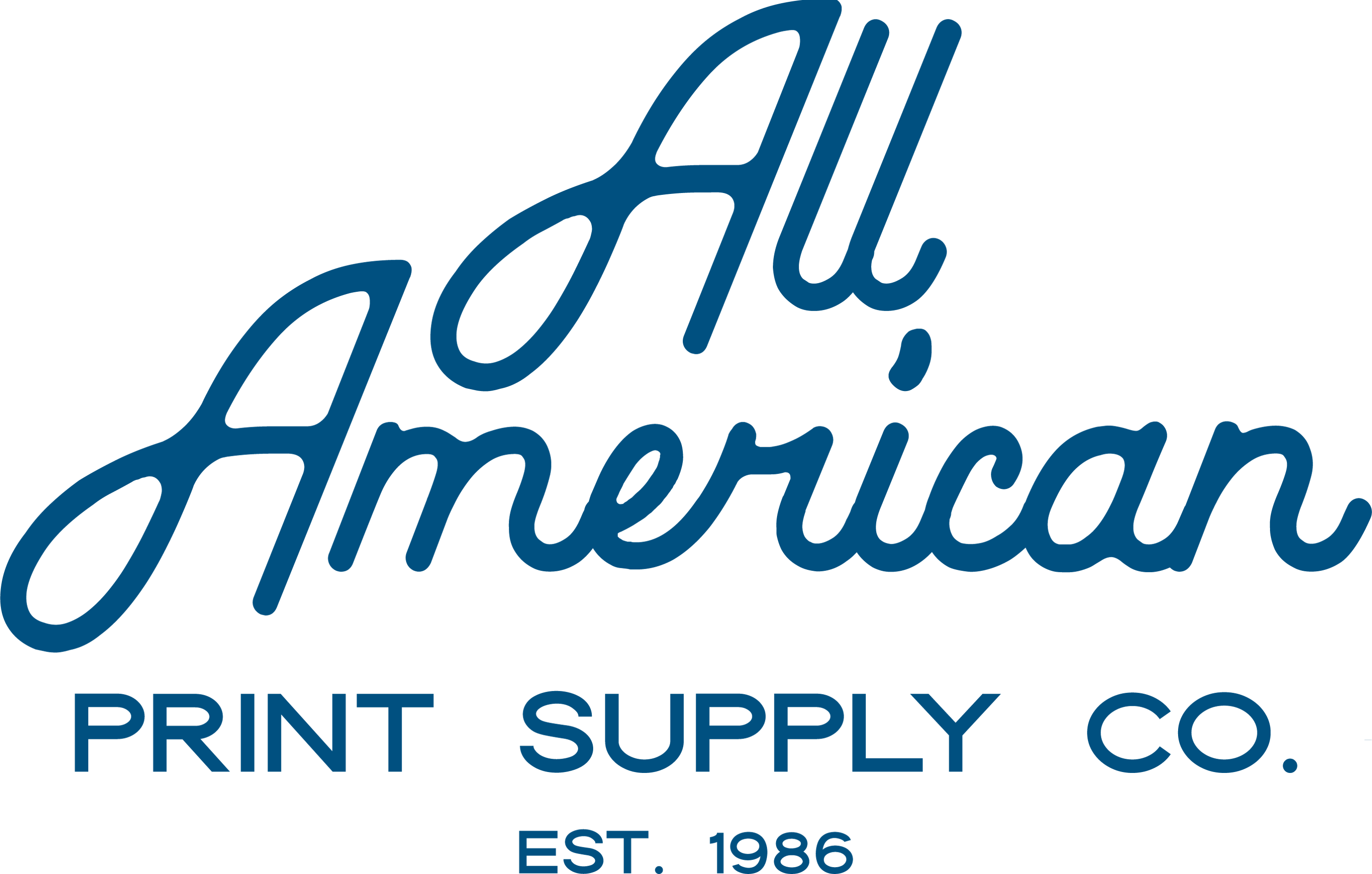 All American Print Supply Co. Est. 1986 Logo