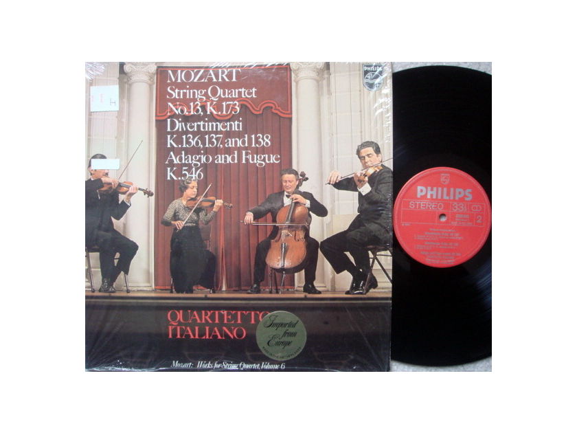 Philips / QUARTETTO ITALIANO, - Mozart String Quintets No.13, Divertimentos,  MINT!