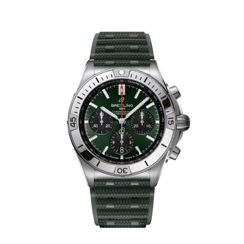 Chronomat B01 42 Stainless Steel / Green / Rubber